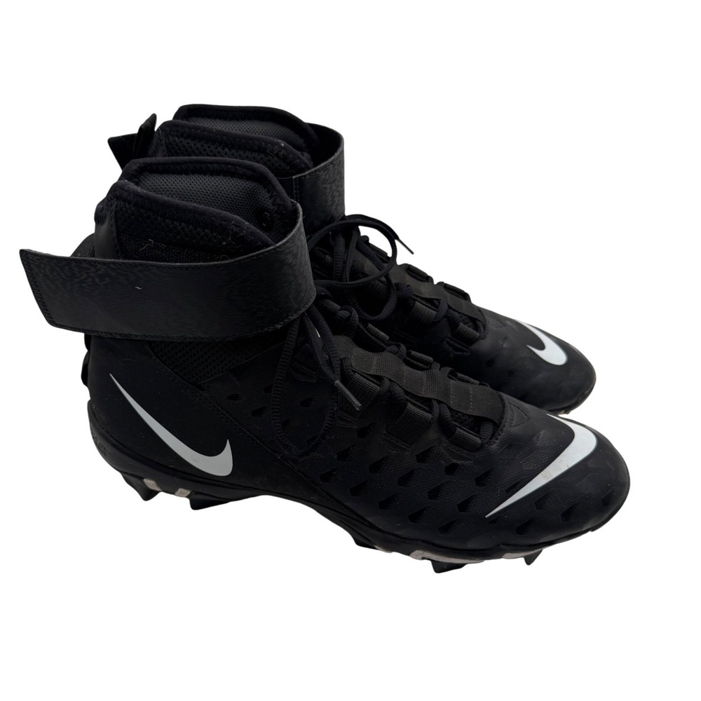 Nike Force Savage Shark 2 Football Cleats Men's 13 Black BV0151-001 Athletic